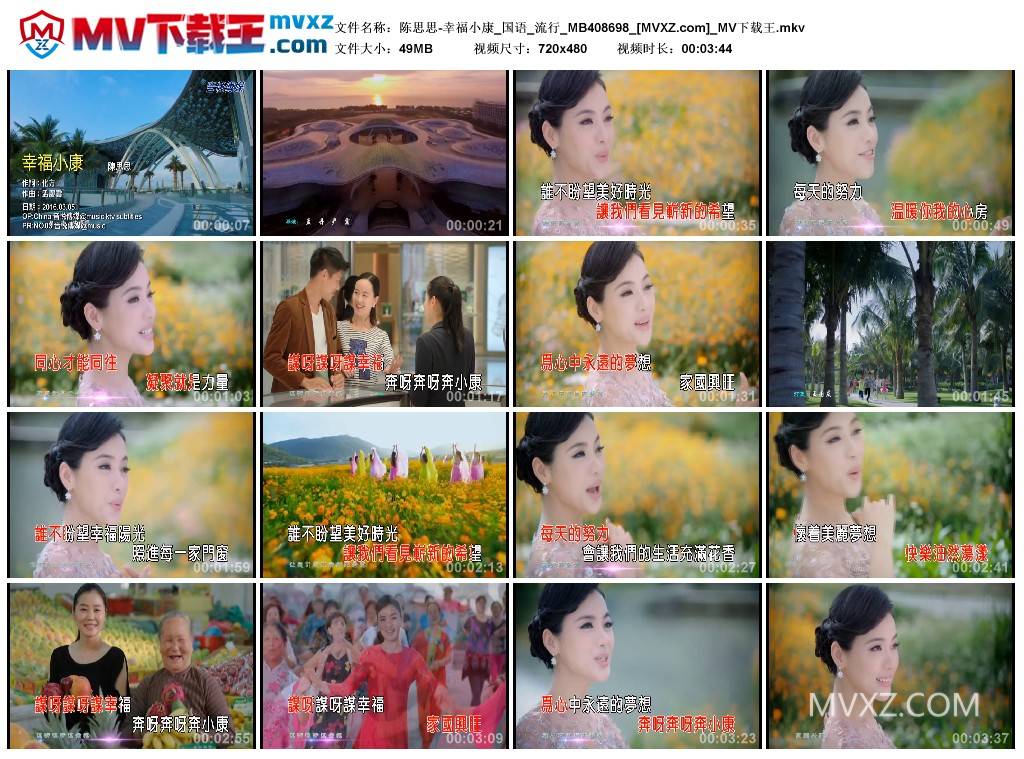 陈思思-幸福小康_国语_流行_MB408698